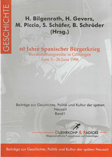 Umschlagbild: 60 Jahre Spanischer Bürgerkrieg